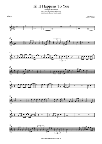 Lady Gaga  score for Flute