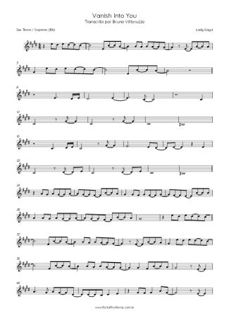 Score for Tenor Saxophone Soprano (Bb)