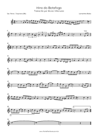 Lamartine Babo  score for Tenor Saxophone Soprano (Bb)