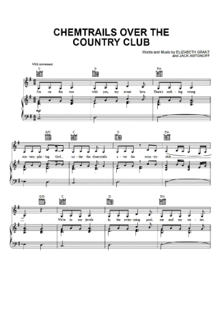 Lana Del Rey  score for Piano