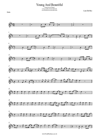 Lana Del Rey  score for Harmonica