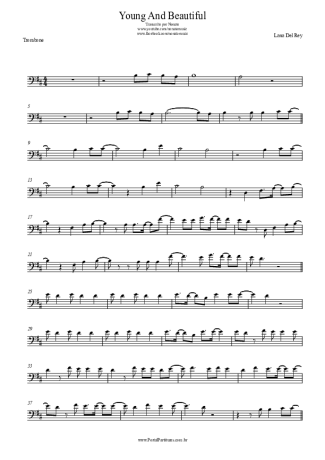 Lana Del Rey  score for Trombone