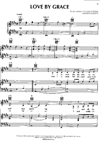 Lara Fabian Love By Grace score for Piano