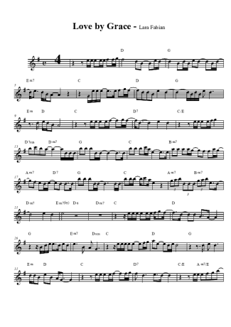 Lara Fabian  score for Tenor Saxophone Soprano (Bb)