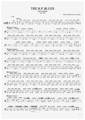 Larry Carlton  score for Drums