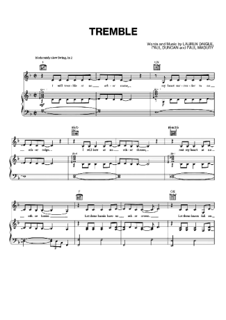 Lauren Daigle  score for Piano