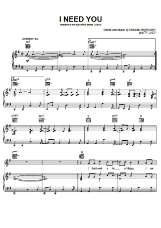 LeAnn Rimes  score for Piano