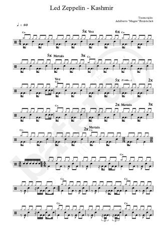 Led Zeppelin  score for Drums