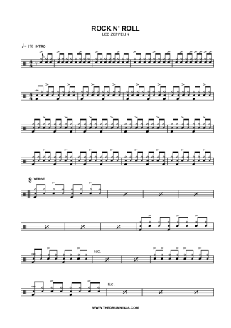 Led Zeppelin  score for Drums