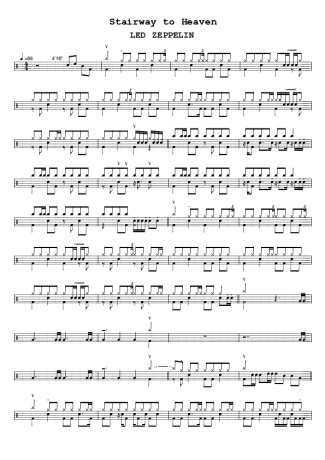 Led Zeppelin  score for Drums