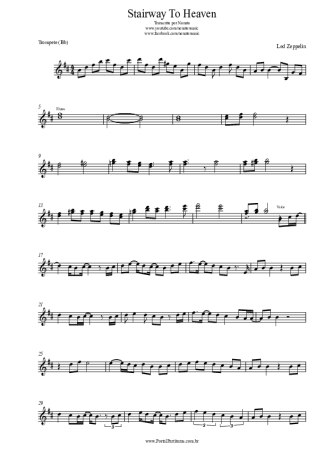 Led Zeppelin Stairway To Heaven score for Trumpet