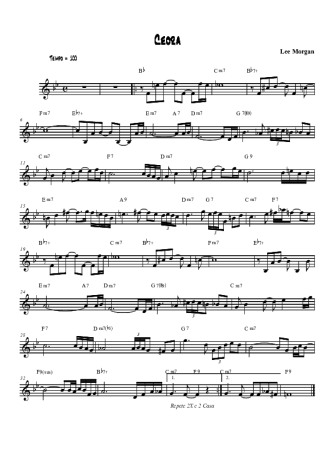 Lee Morgan  score for Tenor Saxophone Soprano (Bb)