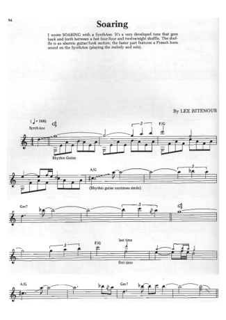 Lee Ritenour  score for Guitar