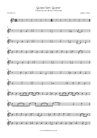 Score for Clarinet (C)