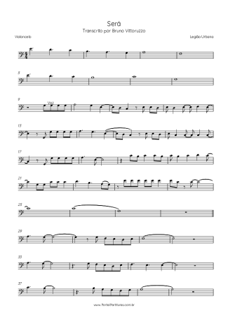 Legião Urbana  score for Cello