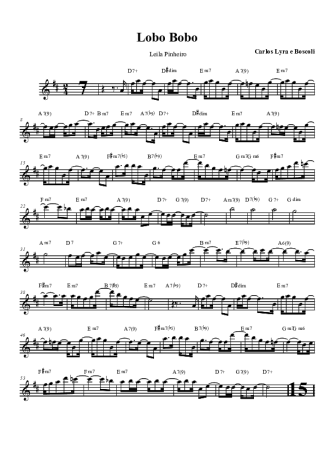 Leila Pinheiro Lobo Bobo score for Tenor Saxophone Soprano (Bb)