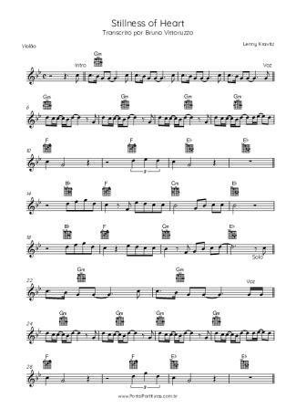 Lenny Kravitz  score for Acoustic Guitar