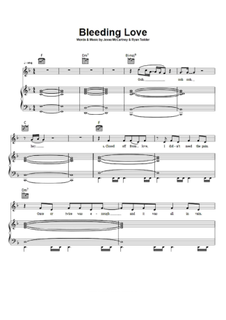 Leona Lewis Bleeding Love score for Piano