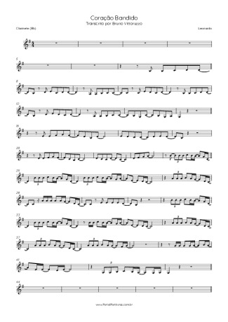 Leonardo  score for Clarinet (Bb)