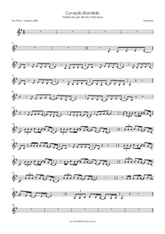 Leonardo  score for Tenor Saxophone Soprano (Bb)