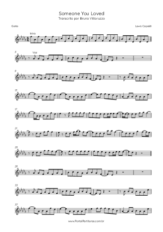 Lewis Capaldi Someone You Loved score for Harmonica