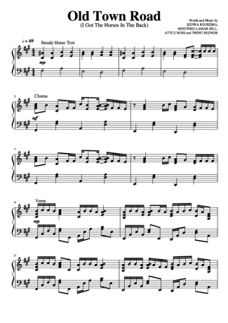 30164 Sheet music - Old Town Road - Piano