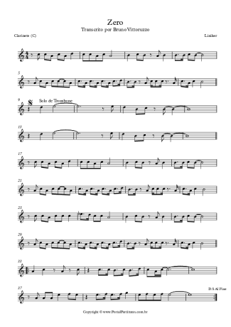 Liniker  score for Clarinet (C)