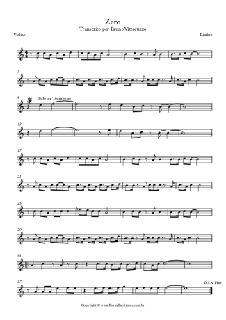 Liniker Zero score for Violin