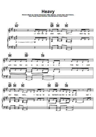 Linkin Park  score for Piano