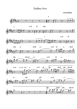 Lionel Richie  score for Alto Saxophone