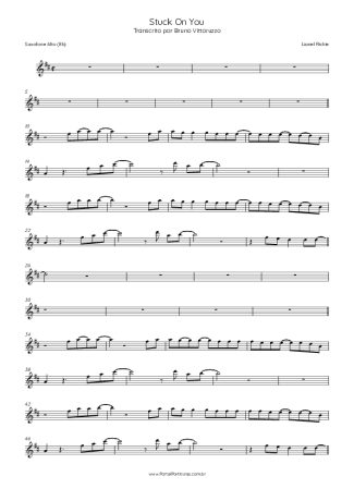 Score for Alto Saxophone