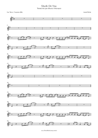 Score for Tenor Saxophone Soprano (Bb)