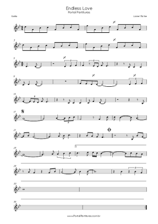 Lionel Richie feat Diana Ros  score for Harmonica