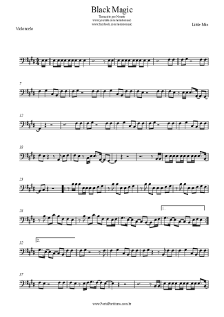 Little Mix  score for Cello