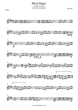 Little Mix  score for Flute