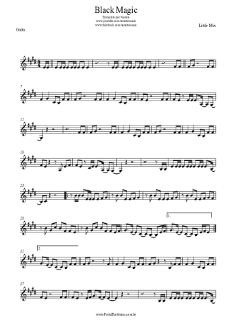 Little Mix Black Magic score for Harmonica