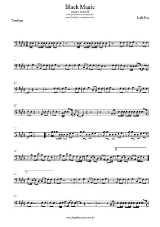 Little Mix  score for Trombone