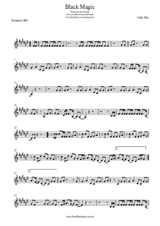 Little Mix Black Magic score for Trumpet