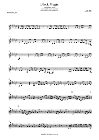 Little Mix  score for Trumpet