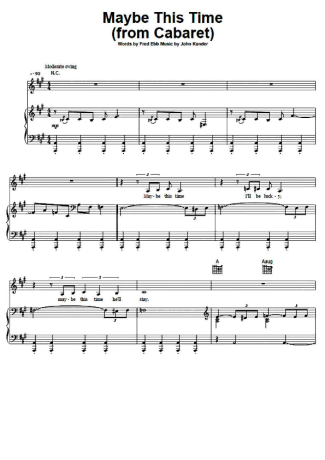 Liza Minnelli  score for Piano