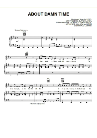 Lizzo  score for Piano