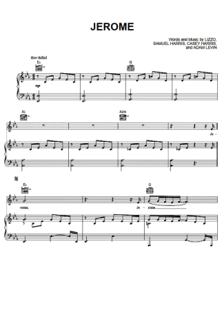 Lizzo  score for Piano