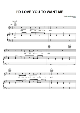 Lobo  score for Piano