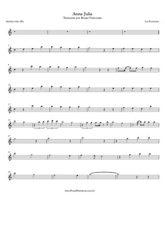 Los Hermanos  score for Alto Saxophone