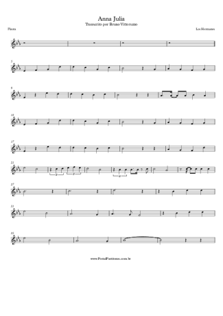 Los Hermanos Anna Julia score for Flute