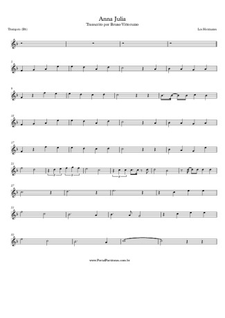 Los Hermanos  score for Trumpet