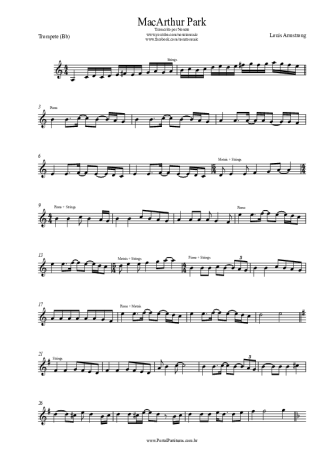 Louis Armstrong  score for Trumpet