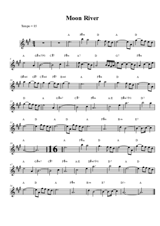 Louis Armstrong  score for Alto Saxophone