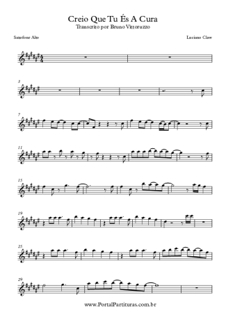 Luciano Claw  score for Alto Saxophone