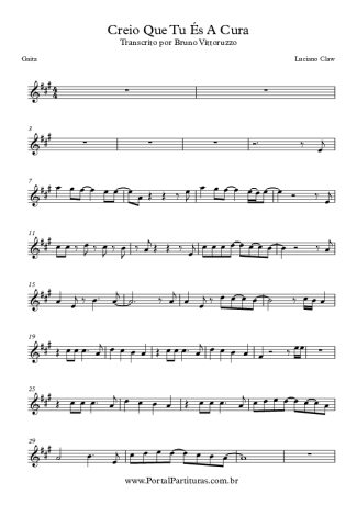Luciano Claw Creio Que Tu És A Cura score for Harmonica